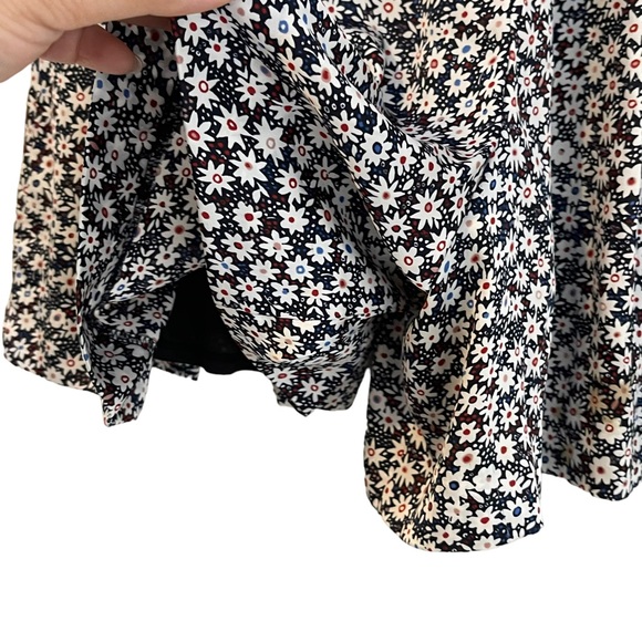 Uniqlo Womens Floral Pleated Elastic Waist A-Line Skort Size M - Picture 5 of 6